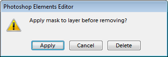 Applying layer mask