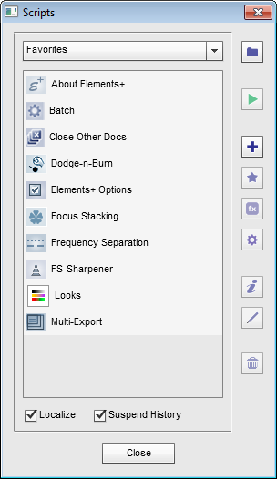 Choosing script category