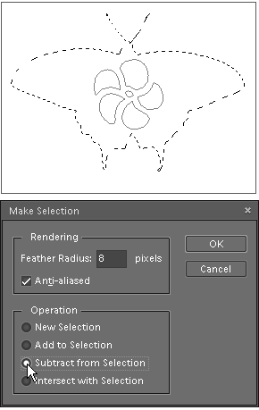 Loading current path as selection